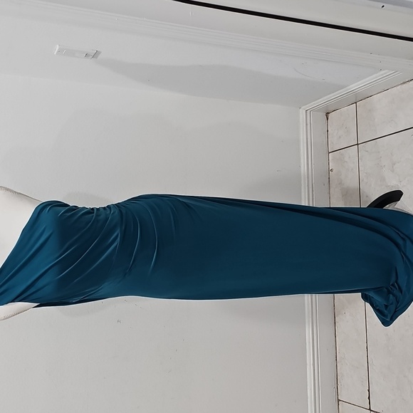 LRL Ralph Lauren Evenings Maxi Gown Size 12 Grèen Glam Gala Event Occasion Noir - Picture 9 of 13